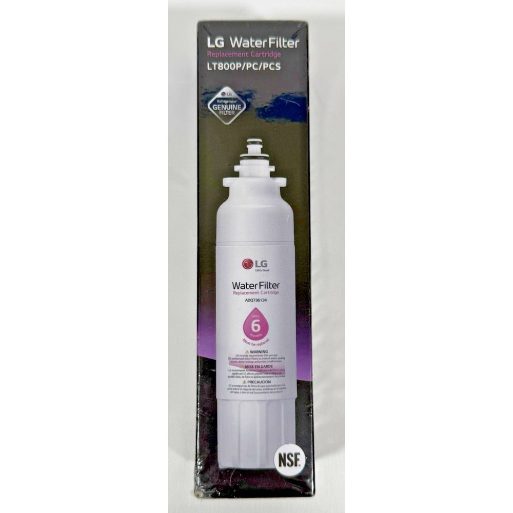 LG Refrigerator Water Filter LT800P ADQ73613401 White Genuine Replacement Part